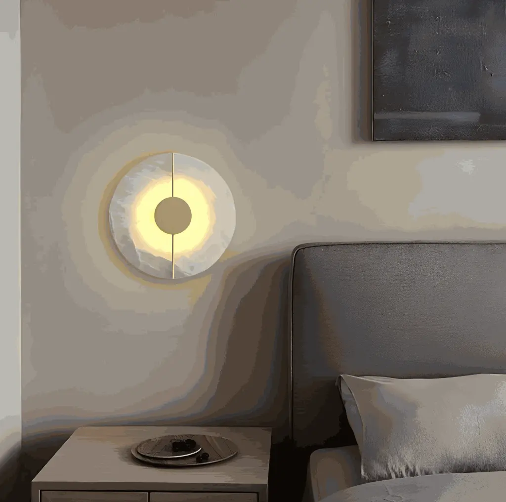 Warm Marble Sconce light zone