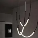 Sculptural Arc Linear Chandelier light zone