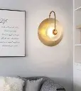 Disc wall lamp