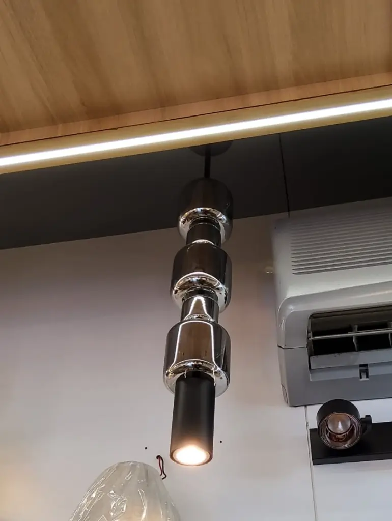 monochrome pendant light zone