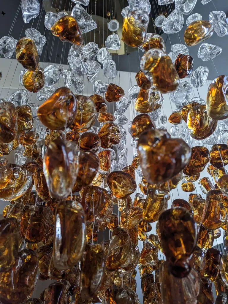Fireglow chandelier