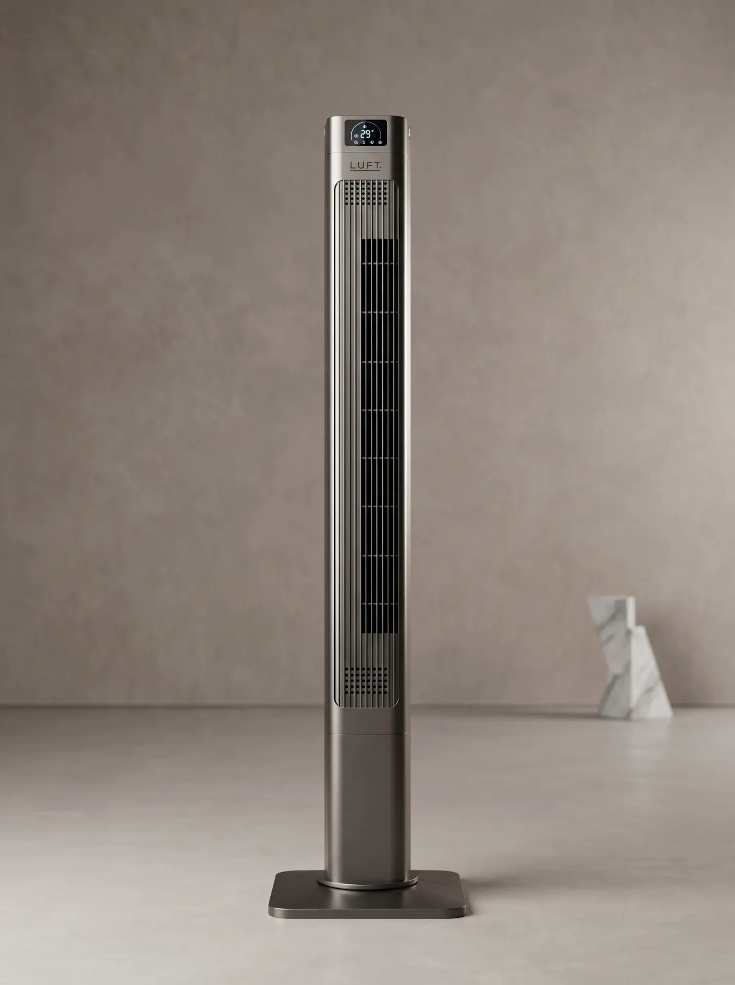 Turbo Tower Fan Titanium 52”