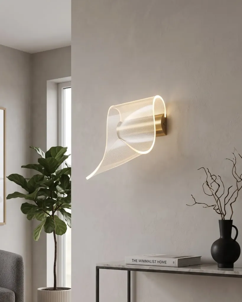 Acrylic Wave Wall Light
