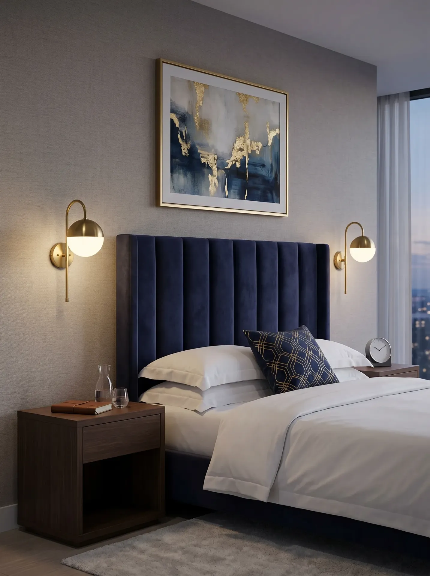 Gold Ball Wall Light