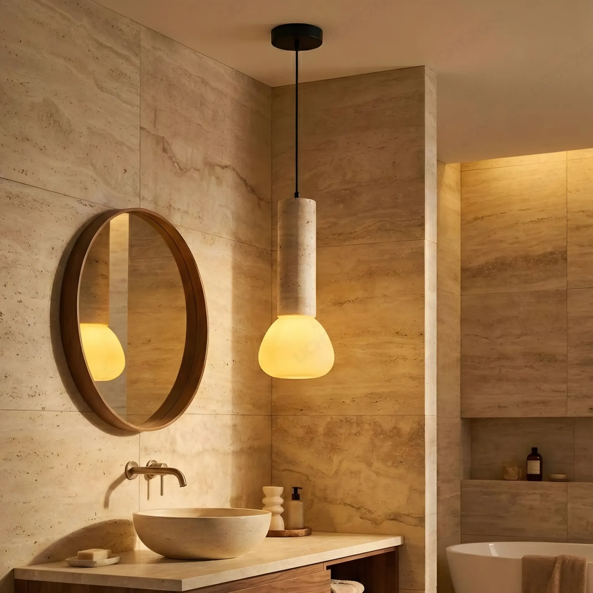 Travertine Pendant