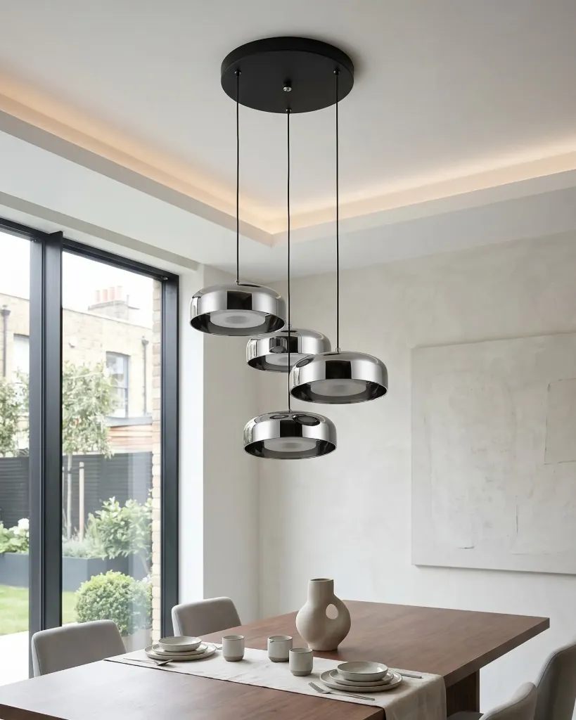 Chrome Cascade Pendant Light