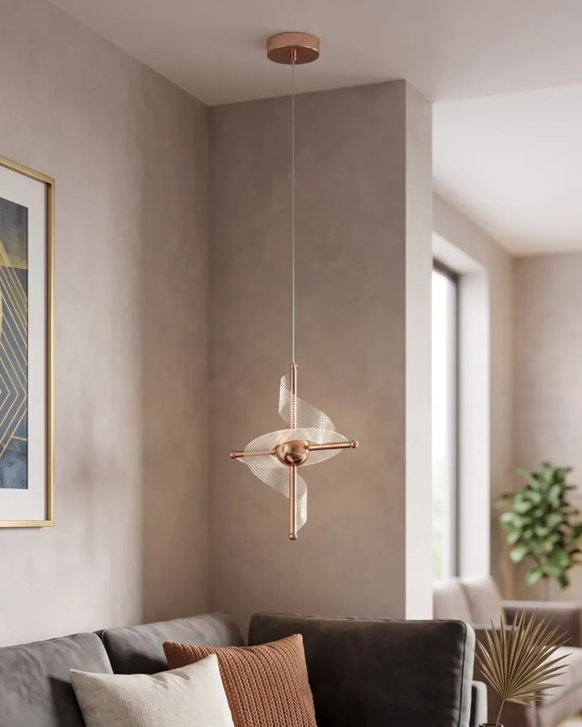 Twist Curl Pendant Light