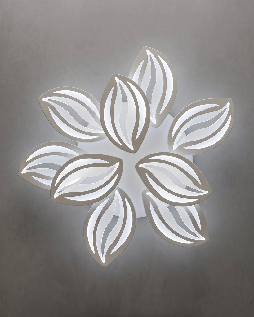 Surface Mounted Frost Petal Chandelier