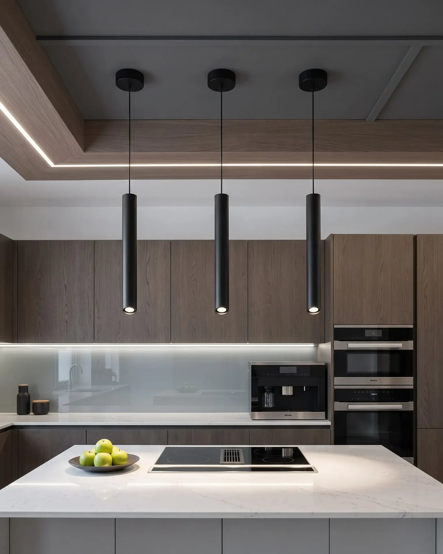 Cylindro Black Pendant Light
