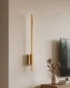Meridian Brushed Gold Wall Light