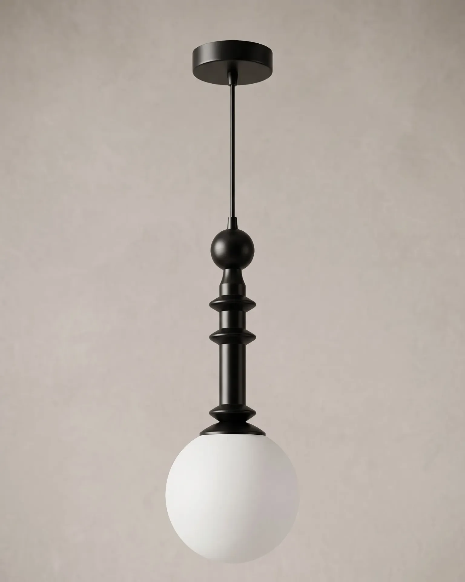 Spindle Globe Pendant Light