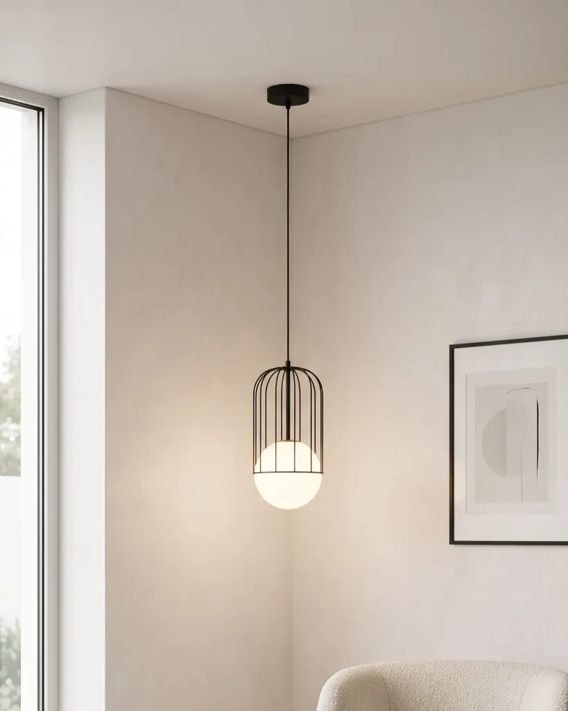 Globe Frame Pendant Light