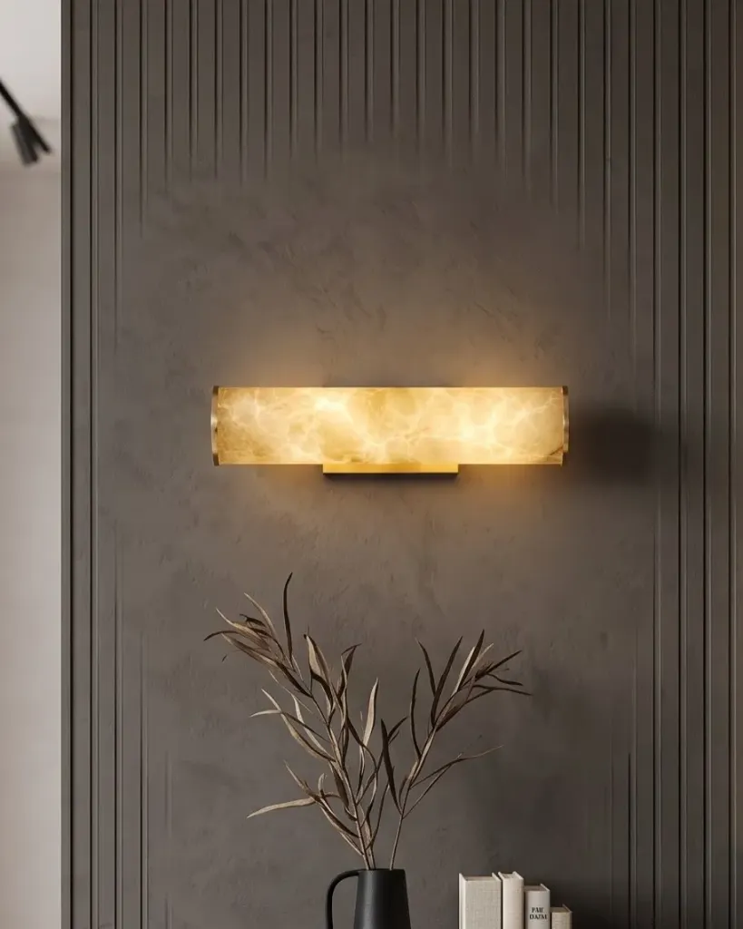 Solstice Marble Finish Wall Sconce