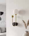 Brass Curl Wall Light