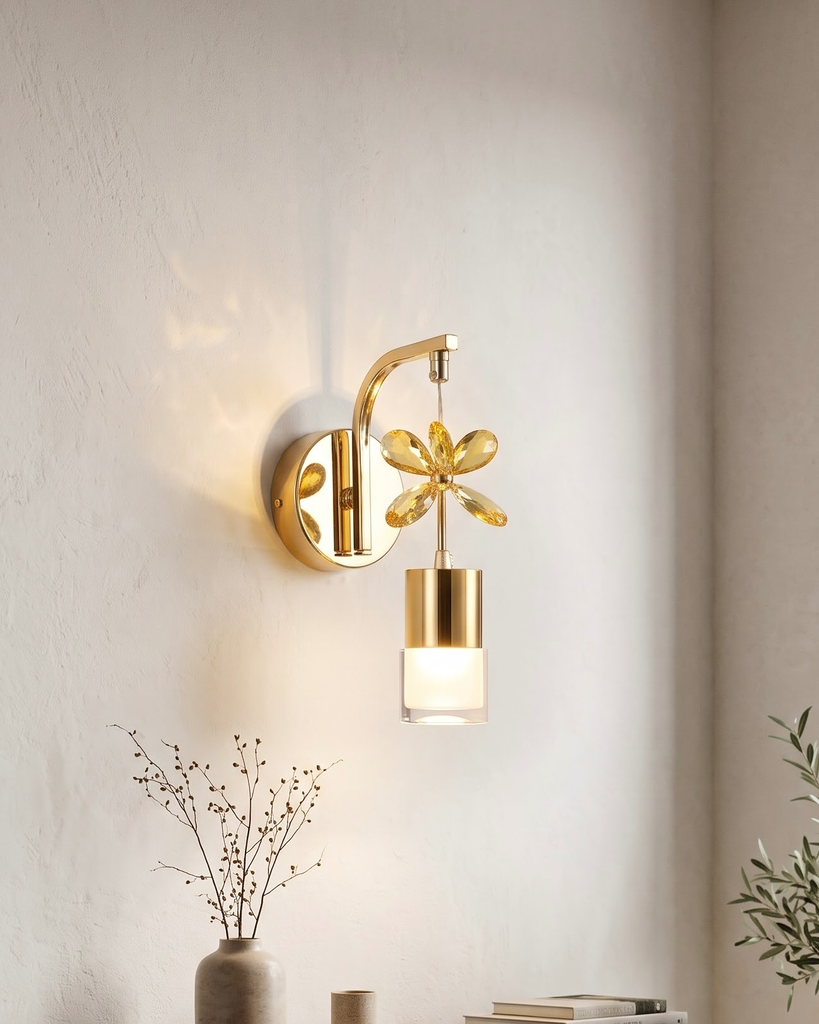 Elysian Flora Gold Sconce