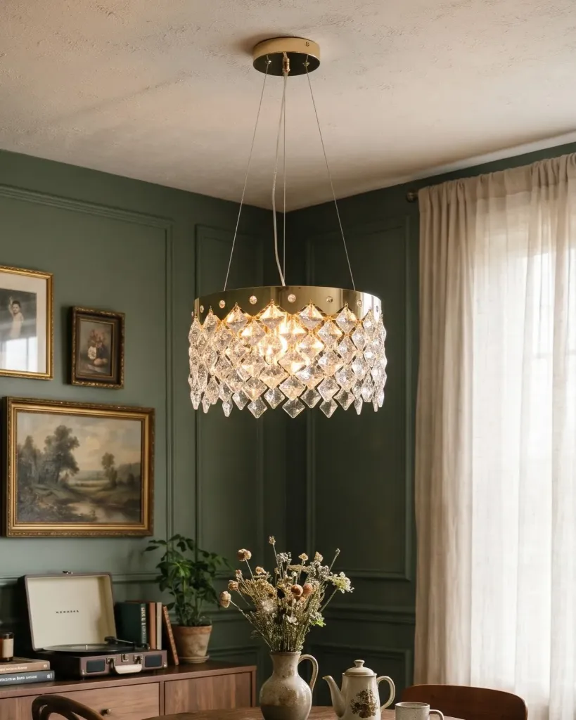 Deco Diamond Cascade Chandelier