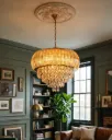 Amber Empress Cascade Chandelier